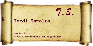 Tardi Sarolta névjegykártya
